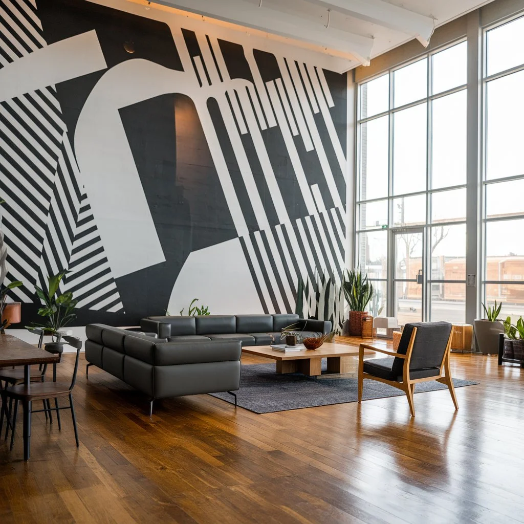 black and white wall art